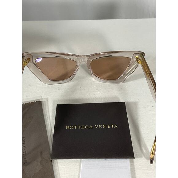 Bottega Veneta \'Acetate\' Pink Acetate Cat Eye Sunglasses Size OS main image 7